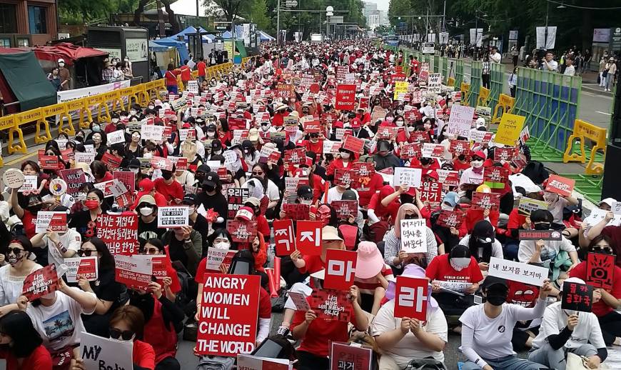 South Korea Women Hold Record Mass Rally Against Spycam Porn Icn World 